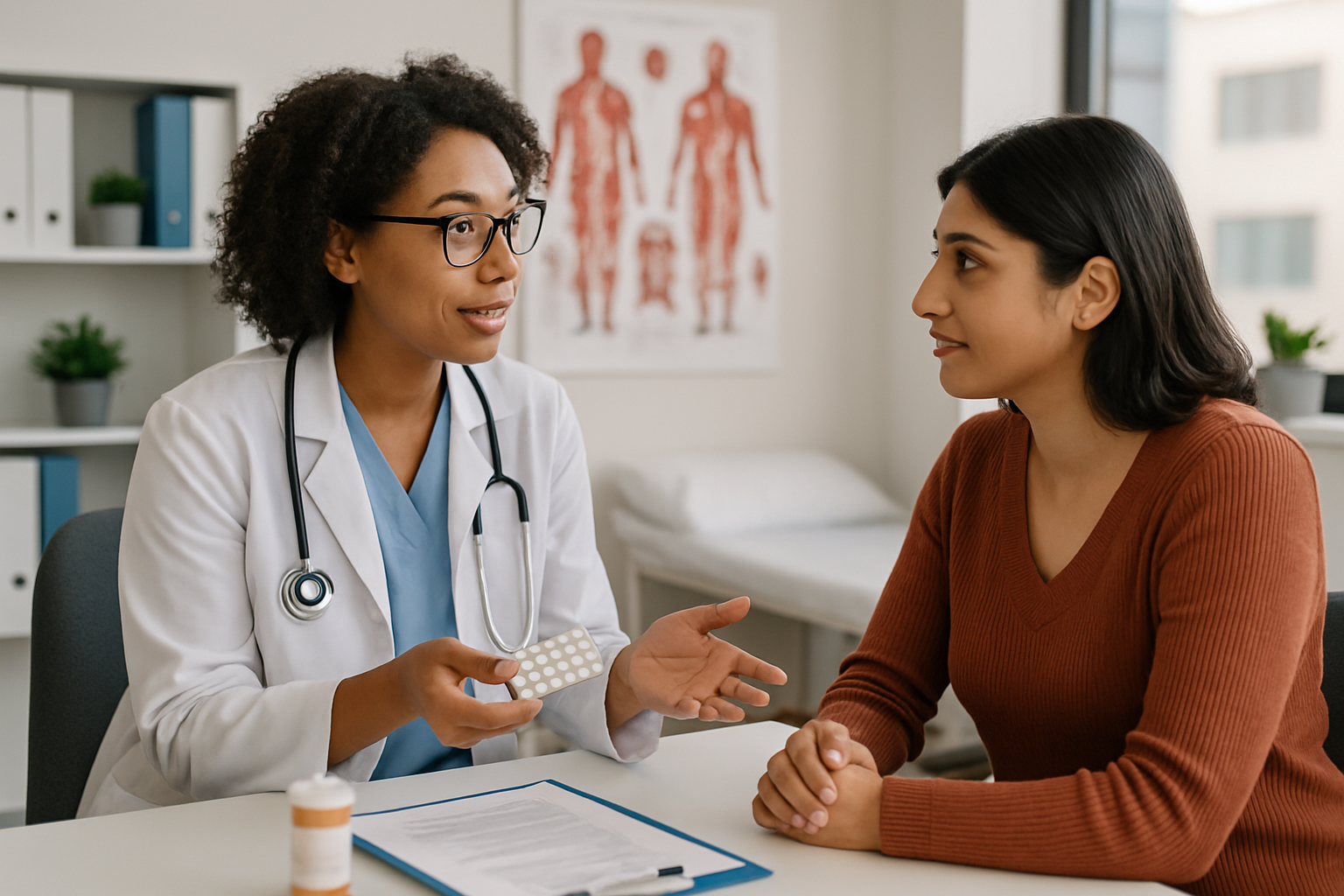 Patient and doctor discussion